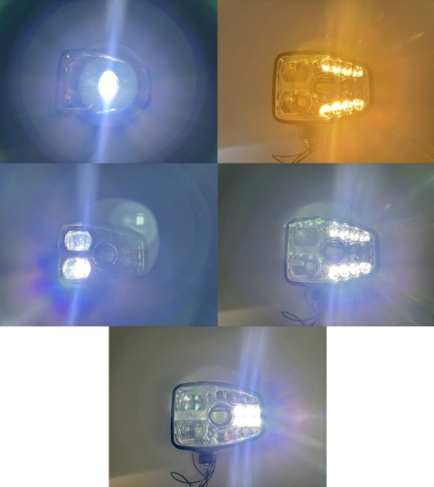 Reflektor LED mijania drogowe kierunki dzienne pozycja lampa przód 12-24v L