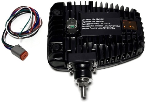 Reflektor LED drogowy mijania kierunki DRL pozycja lampa przód 12-24v P