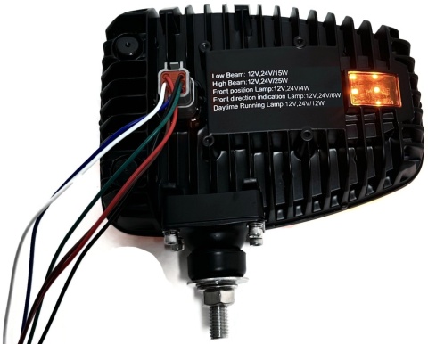 Reflektor LED drogowy mijania kierunki DRL pozycja lampa przód 12-24v P