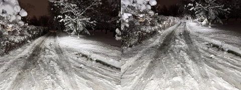 Reflektor LED drogowy mijania kierunkowskaz pozycja grzany klosz 12v 24v