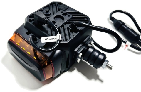 Reflektor LED drogowy mijania kierunkowskaz pozycja grzany klosz 12v 24v