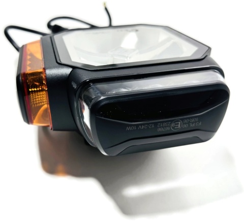 Reflektor LED drogowy mijania kierunkowskaz pozycja PM grzany klosz 12v 24v