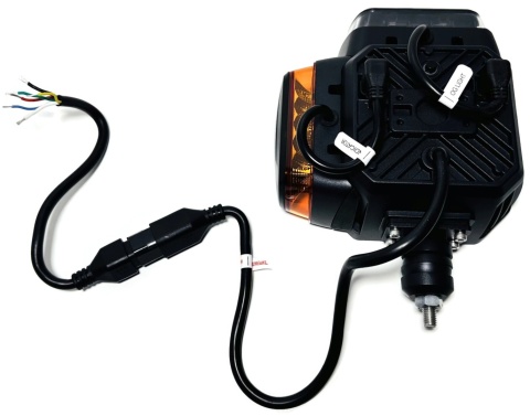 Reflektor LED drogowy mijania kierunkowskaz pozycja PM grzany klosz 12v 24v