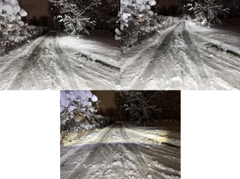 Reflektor LED drogowy mijania kierunkowskaz pozycja PM grzany klosz 12v 24v