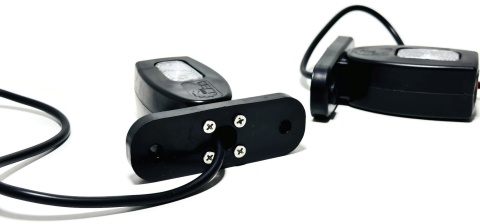 Zestaw 2 x obrysówka lampa obrysowa LED 10cm KMR8 gumowa krótka 12v 24v