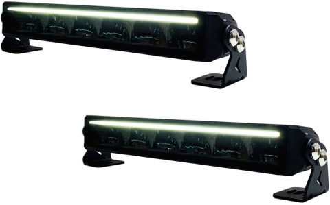 2x Halogen drogowy dalekosiężny 6 LED pozycja pasek homologacja 12v 24v