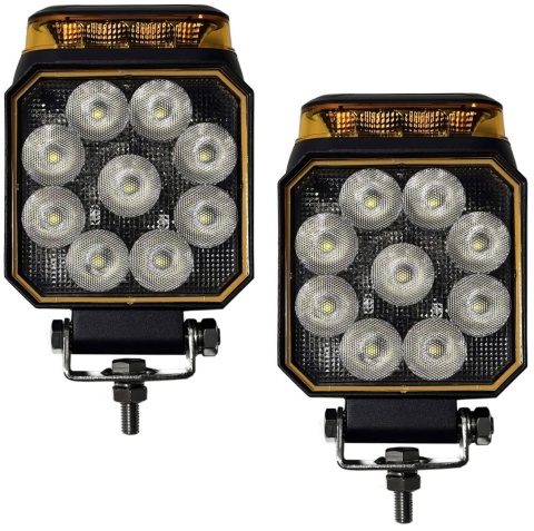 2x Lampa LED cofania wstecznego + stroboskop pomarańczowy 2w1 12v 24v