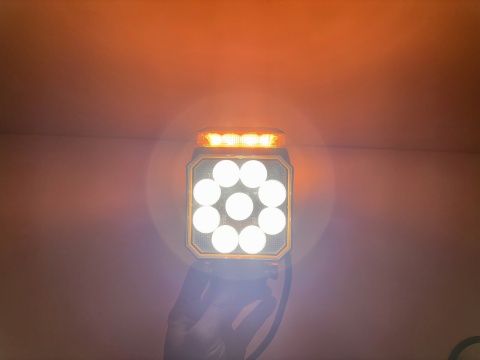 2x Lampa LED cofania wstecznego + stroboskop pomarańczowy 2w1 12v 24v