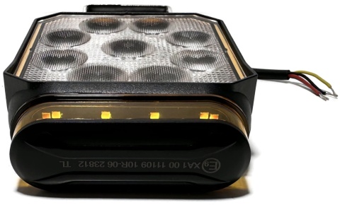 2x Lampa LED cofania wstecznego + stroboskop pomarańczowy 2w1 12v 24v