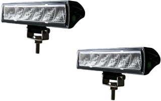 2x Lampa dalekosiężna 6 LED reflektor drogowy mały pasek homologacja 12-24V