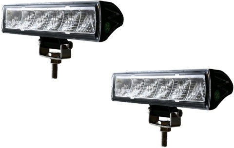 2x Lampa dalekosiężna 6 LED reflektor drogowy mały pasek homologacja 12-24V