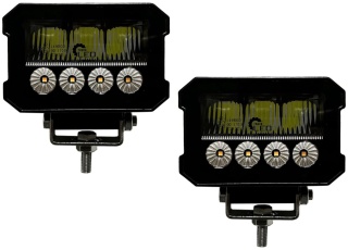 2x Lampa dalekosiężna LED reflektor drogowy stroboskop homologacja 12V 24V