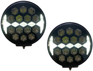 2x Reflektor drogowy LED lampa dalekosiężna okrągła cree BAT 12v 24v