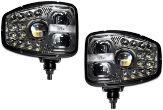2x Reflektor przedni LED mijania drogowe drl pozycja kierunki 12v 24v