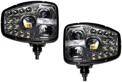 2x Reflektor przedni LED mijania drogowe drl pozycja kierunki 12v 24v