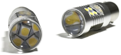 2x Żarówka LED BA15S P21W BIAŁA canbus dzienne cofania SMD 12V 24V