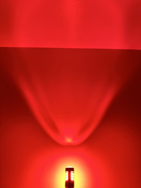 2x Żarówka LED BAY15D P21/5W CZERWONA canbus pozycja stop dwuwłóknowa 12-24v