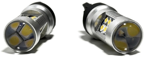 2x Żarówka LED W21W T20 7440 BIAŁA canbus dzienne cofania SMD 12V 24V