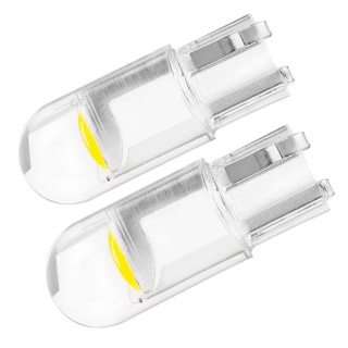 2x Żarówka LED W5W R10 T10 W3W clear COB biała komplet postojówki 12v