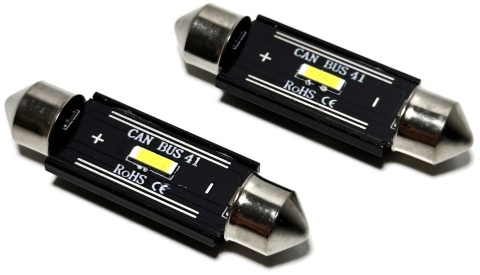 2x Żarówka samochodowa LED C10W 41mm canbus UltraBright SMD rurkowa 12v 24v