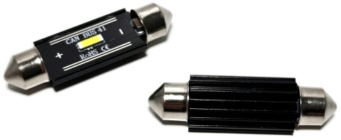 2x Żarówka samochodowa LED C10W 41mm canbus UltraBright SMD rurkowa 12v 24v