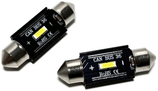 2x Żarówka samochodowa LED C5W 36mm canbus UltraBright SMD rurkowa 12v 24v
