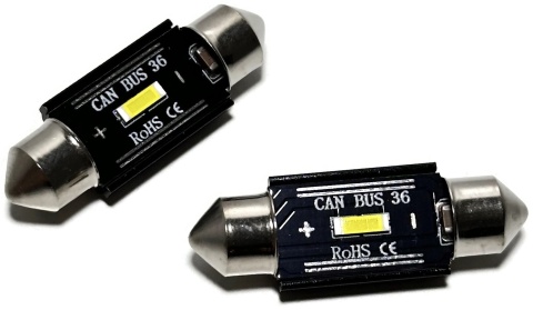 2x Żarówka samochodowa LED C5W 36mm canbus UltraBright SMD rurkowa 12v 24v