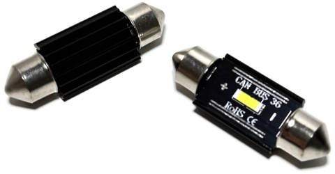 2x Żarówka samochodowa LED C5W 36mm canbus UltraBright SMD rurkowa 12v 24v