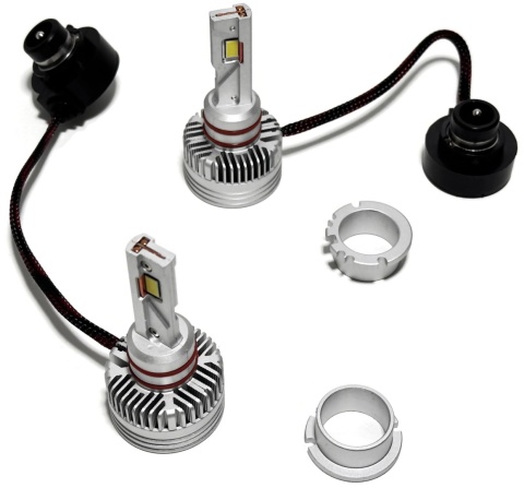 2x Żarówka samochodowa LED D2S D2R zamiennik xenon bez przeróbek 12v 24v