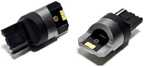 2x Żarówka samochodowa LED W21W T20 7440 BIAŁA CanBus PRO DRL 4 SMD 12V 24V