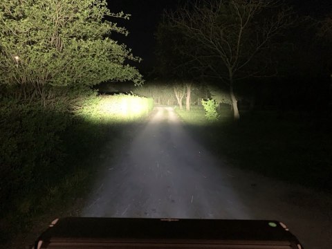 2x Halogen drogowy dalekosiężny 6 LED pozycja pasek homologacja 12v 24v