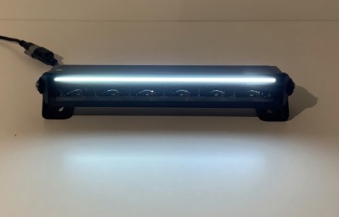 2x Halogen drogowy dalekosiężny 6 LED pozycja pasek homologacja 12v 24v