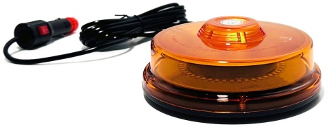 Kogut LED UFO2 lampa ostrzegawcza stroboskop pomarańczowy na magnes 12V 24V