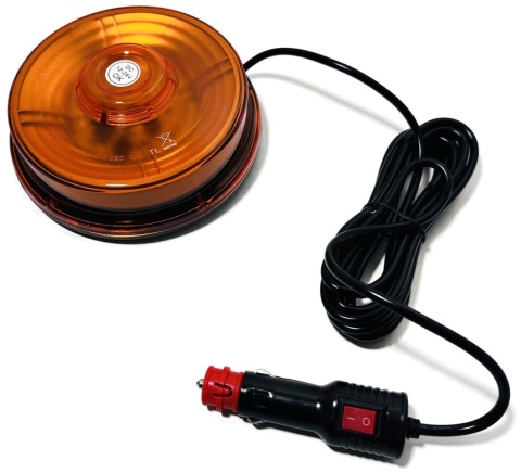 Kogut LED UFO2 lampa ostrzegawcza stroboskop pomarańczowy na magnes 12V 24V