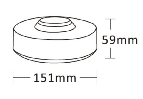 Kogut LED UFO2 lampa ostrzegawcza stroboskop pomarańczowy na magnes 12V 24V