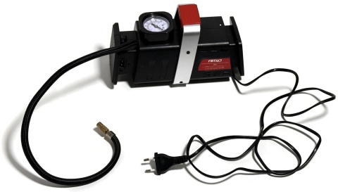Kompresor samochodowy pompka przenośna do kół piłek DC 12V / AC 230V 10 BAR