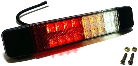 Zestaw 2x lampa LED zespolona tylna dodatkowa podłużna SLIM 12V 24V