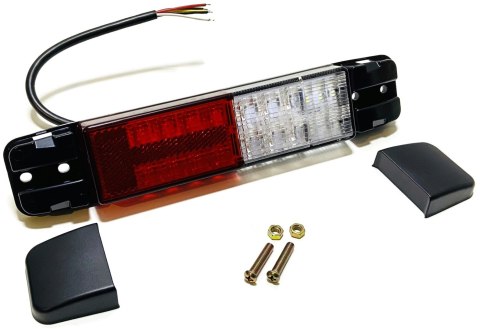Zestaw 2x lampa LED zespolona tylna dodatkowa podłużna SLIM 12V 24V