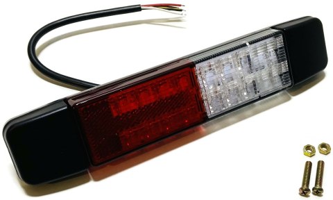 Zestaw 2x lampa LED zespolona tylna dodatkowa podłużna SLIM 12V 24V