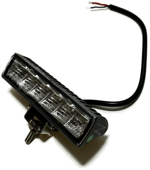 2x Lampa dalekosiężna 6 LED reflektor drogowy mały pasek homologacja 12-24V