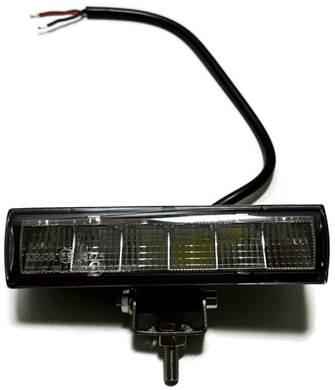 2x Lampa dalekosiężna 6 LED reflektor drogowy mały pasek homologacja 12-24V