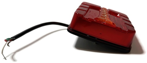Lampa led tylna zespolona KWADRATOWA z podświetleniem tablicy 12v 24v P