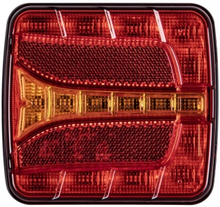 Lampa led tylna zespolona KWADRATOWA z podświetleniem tablicy 12v 24v P