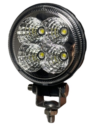 Lampa robocza 4 LED mała okrągła halogen reflektor szerokokątny 12V 24V