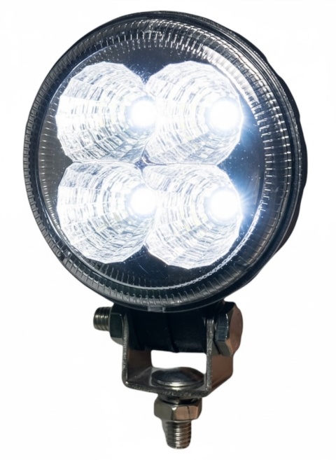 Lampa robocza 4 LED mała okrągła halogen reflektor szerokokątny 12V 24V