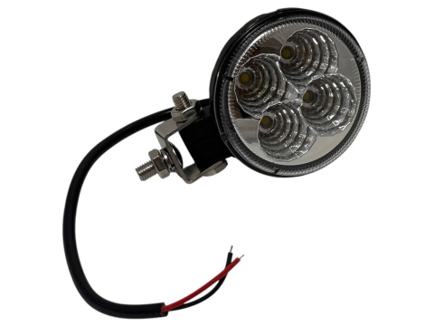 Lampa robocza 4 LED mała okrągła halogen reflektor szerokokątny 12V 24V