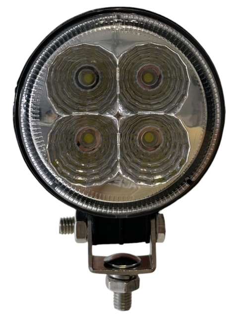 Lampa robocza 4 LED mała okrągła halogen reflektor szerokokątny 12V 24V