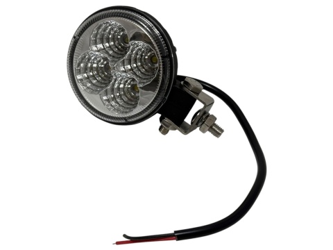 Lampa robocza 4 LED mała okrągła halogen reflektor szerokokątny 12V 24V