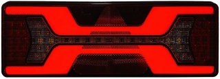 Lampa zespolona X-LED tylna przyczepa naczepa trójkąt DUŻA KMR7 12v 24v P