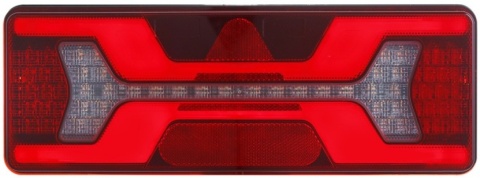 Lampa zespolona X-LED tylna przyczepa naczepa trójkąt DUŻA KMR7 12v 24v P